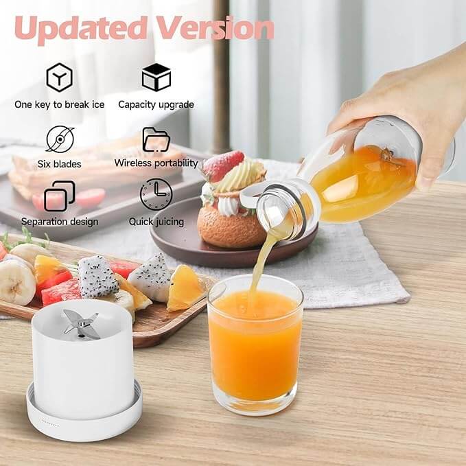 Mini Fast Portable Juicer Blender USB Rechargeable
