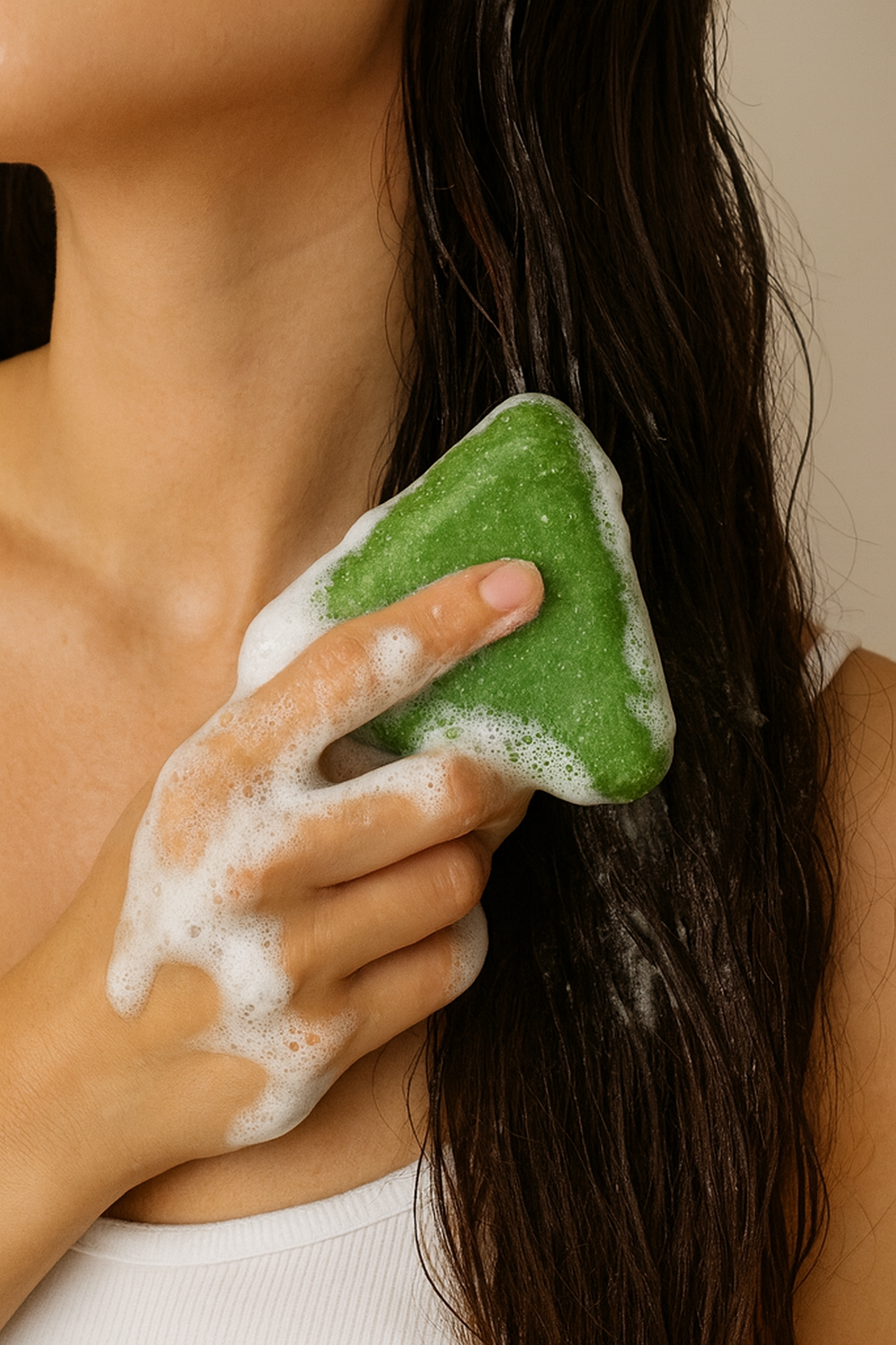 Green Shampoo Bar – Plant-Based & Nourishing