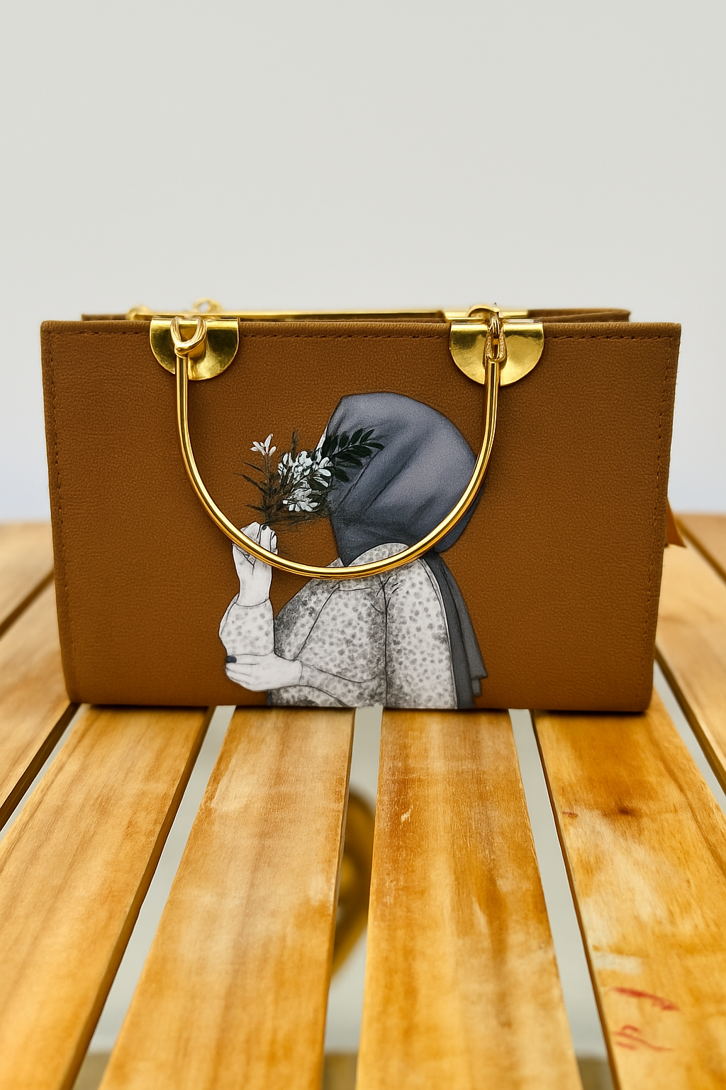 Hijab Girl Canvas Tote Handbag.