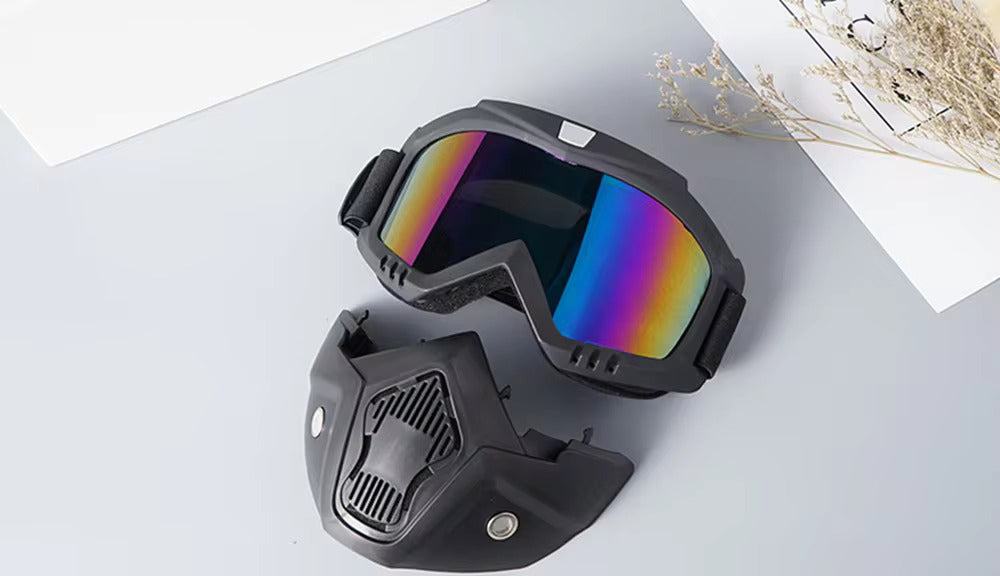 Motorcycle Goggles Face Mask.
